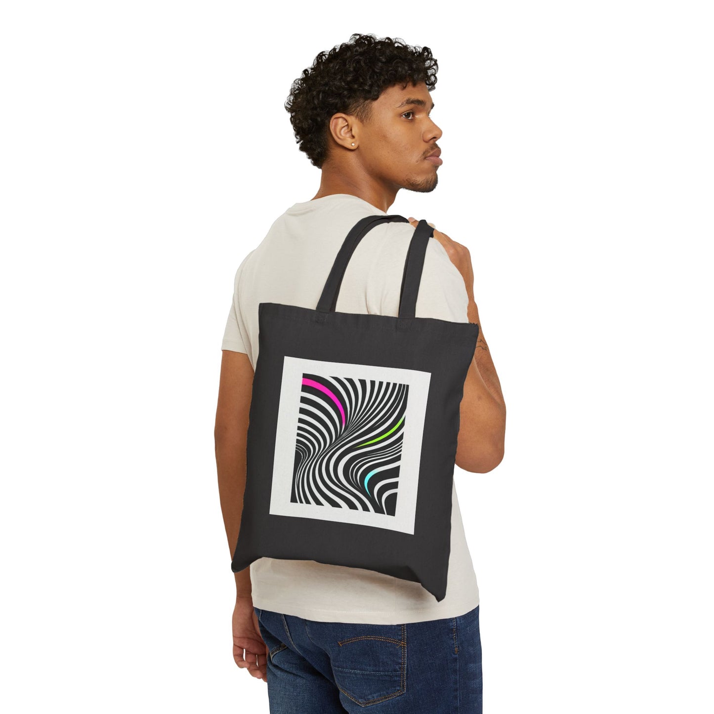 Modern Stripes Neon Pop Tote