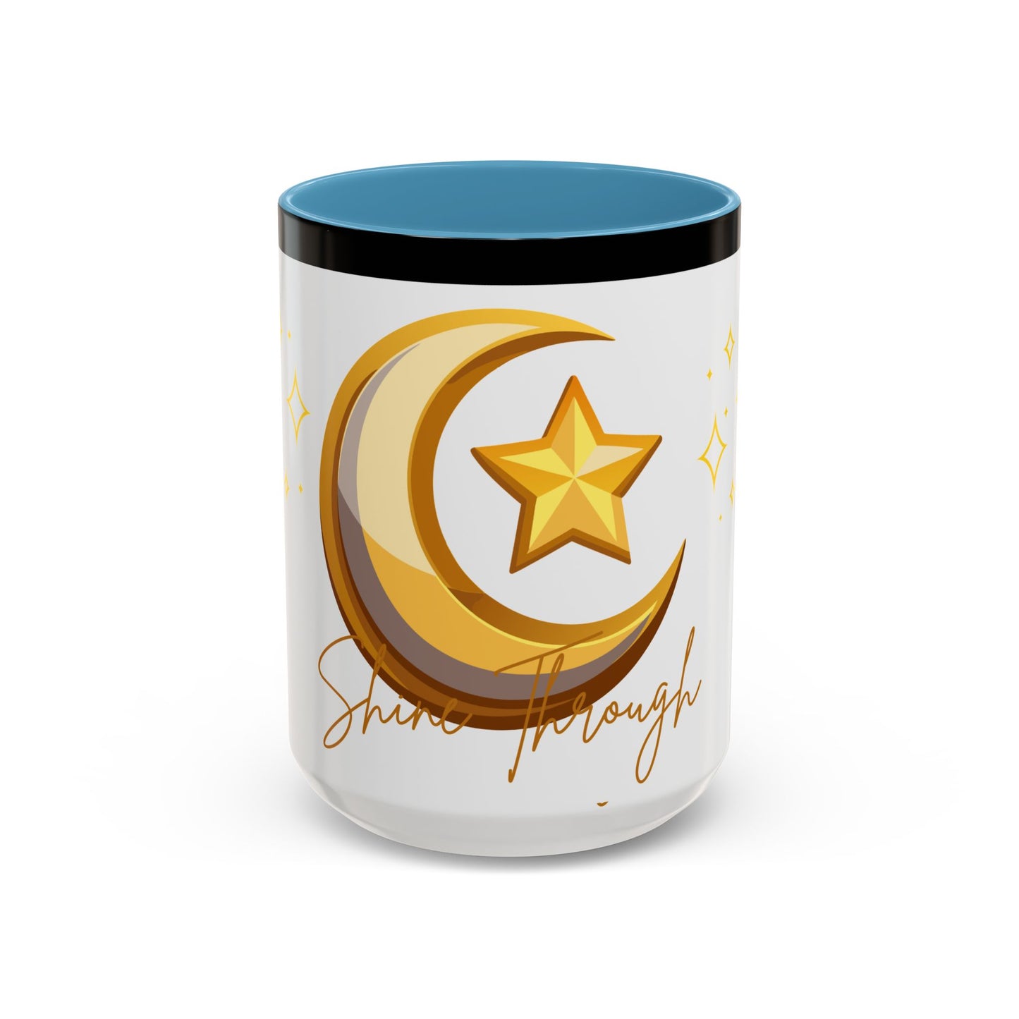 Celestial Moon & Star Coffee Mug | Shine Through Inspirational Gift