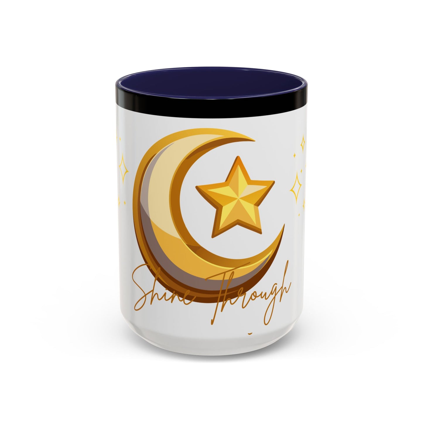 Celestial Moon & Star Coffee Mug | Shine Through Inspirational Gift