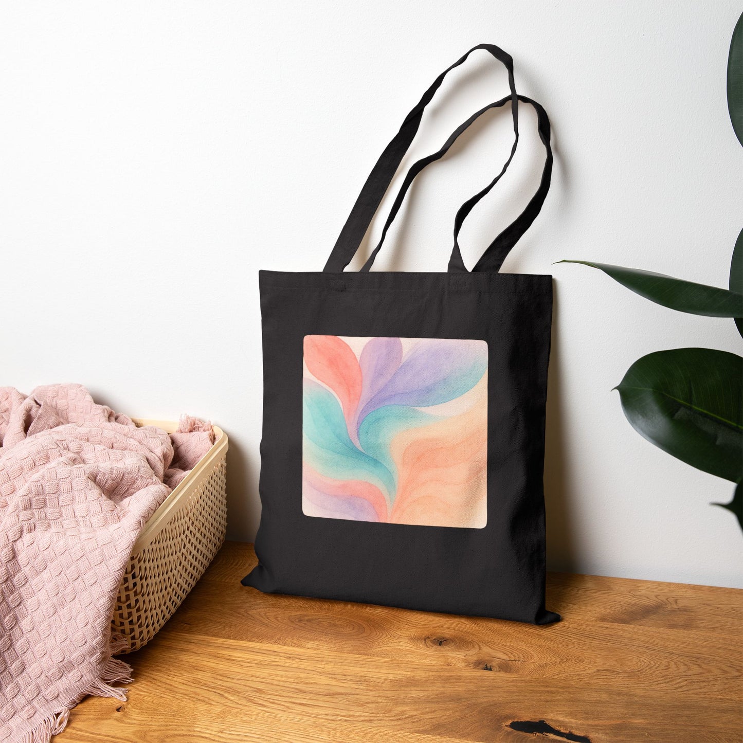 Pastel Watercolor Tote Bag