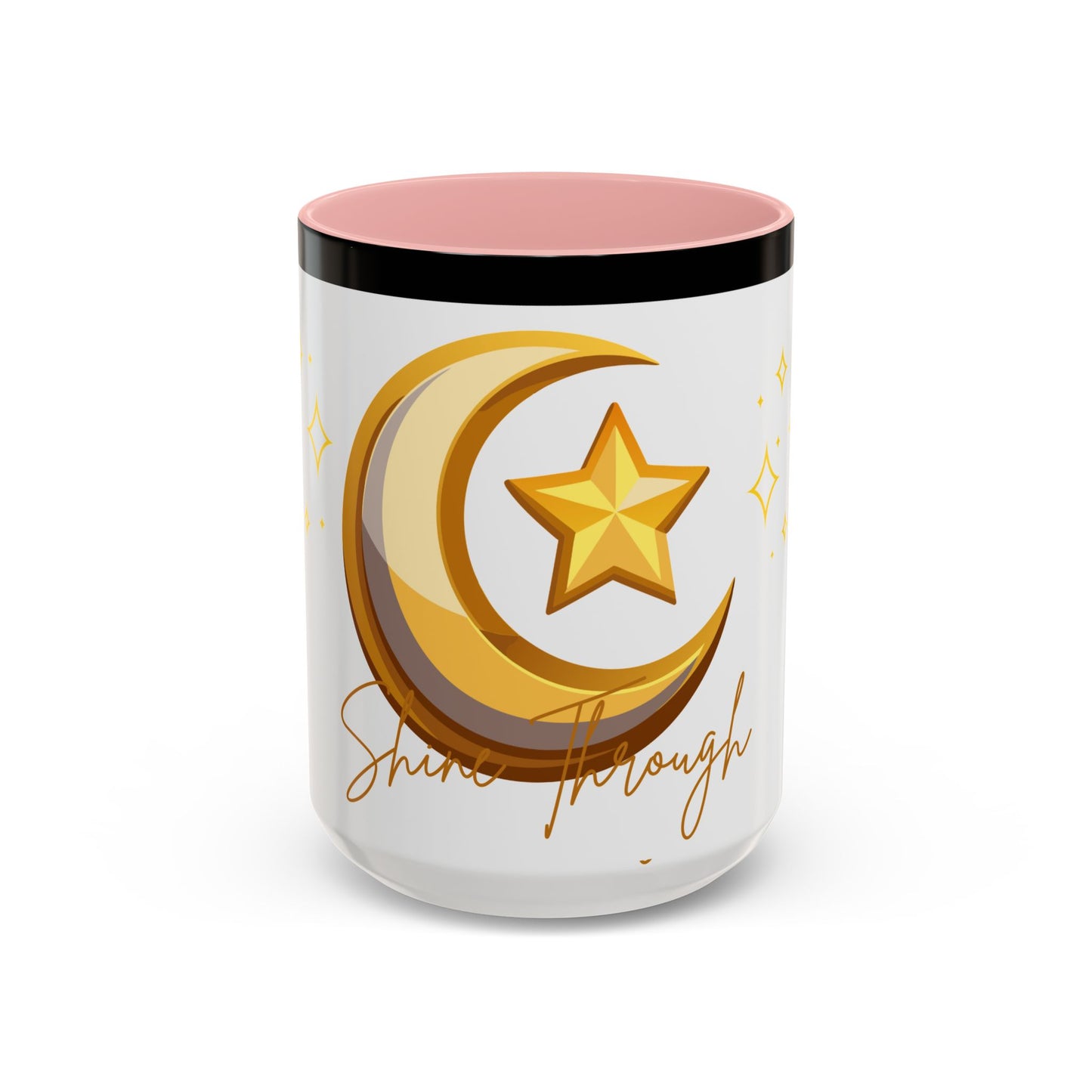 Celestial Moon & Star Coffee Mug | Shine Through Inspirational Gift