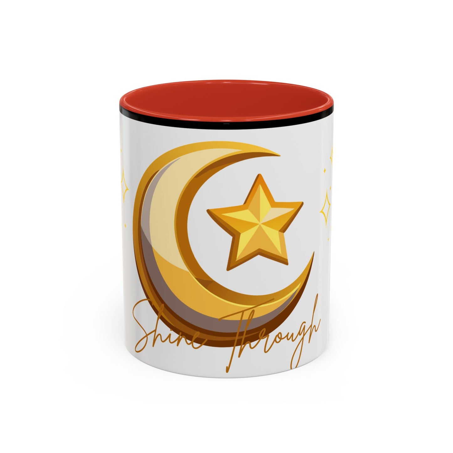 Celestial Moon & Star Coffee Mug | Shine Through Inspirational Gift