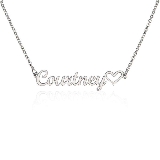 Personalized Name & Heart Necklace