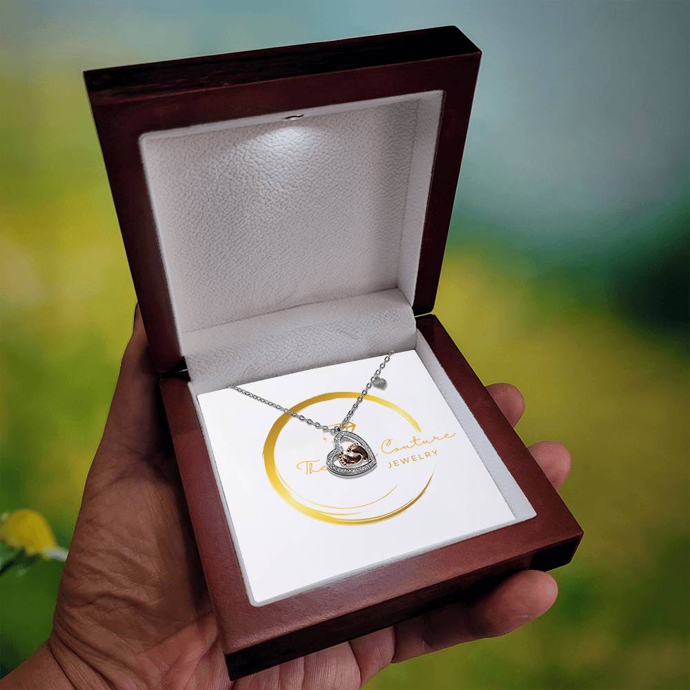 Forever My Baby – Heart & Feet Necklace