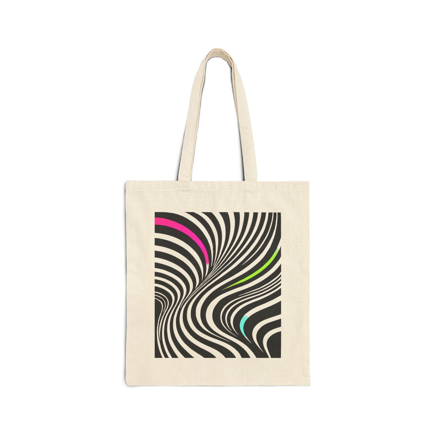 Neon Stripes Tote Bag