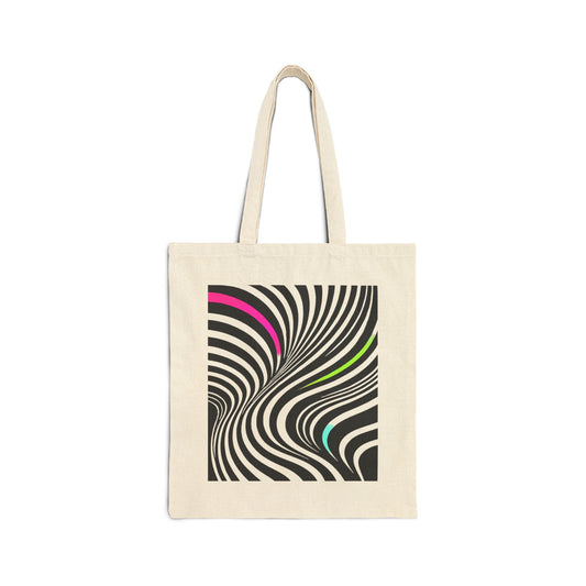 Neon Stripes Tote Bag