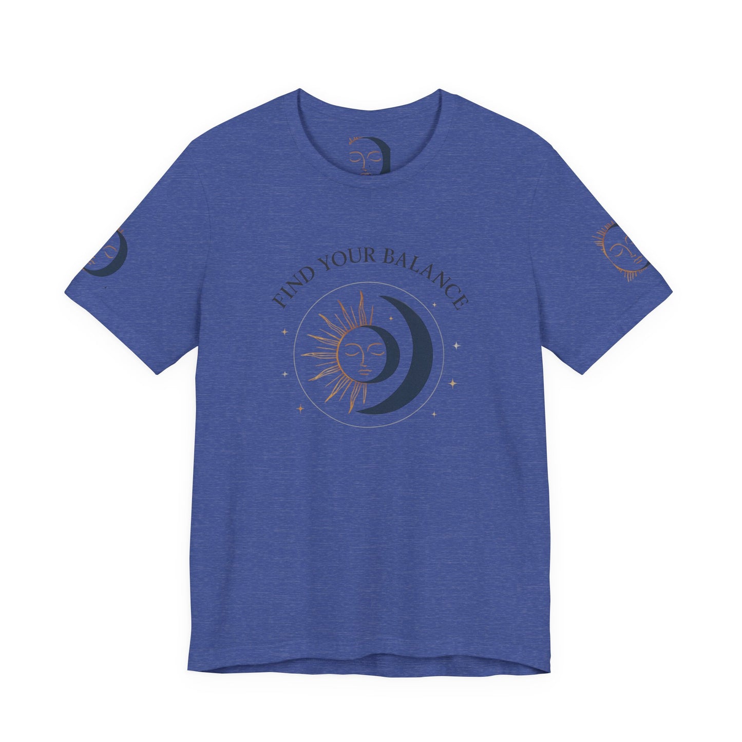 Find Your Balance Tee — Sun & Moon Spiritual Graphic T-Shirt