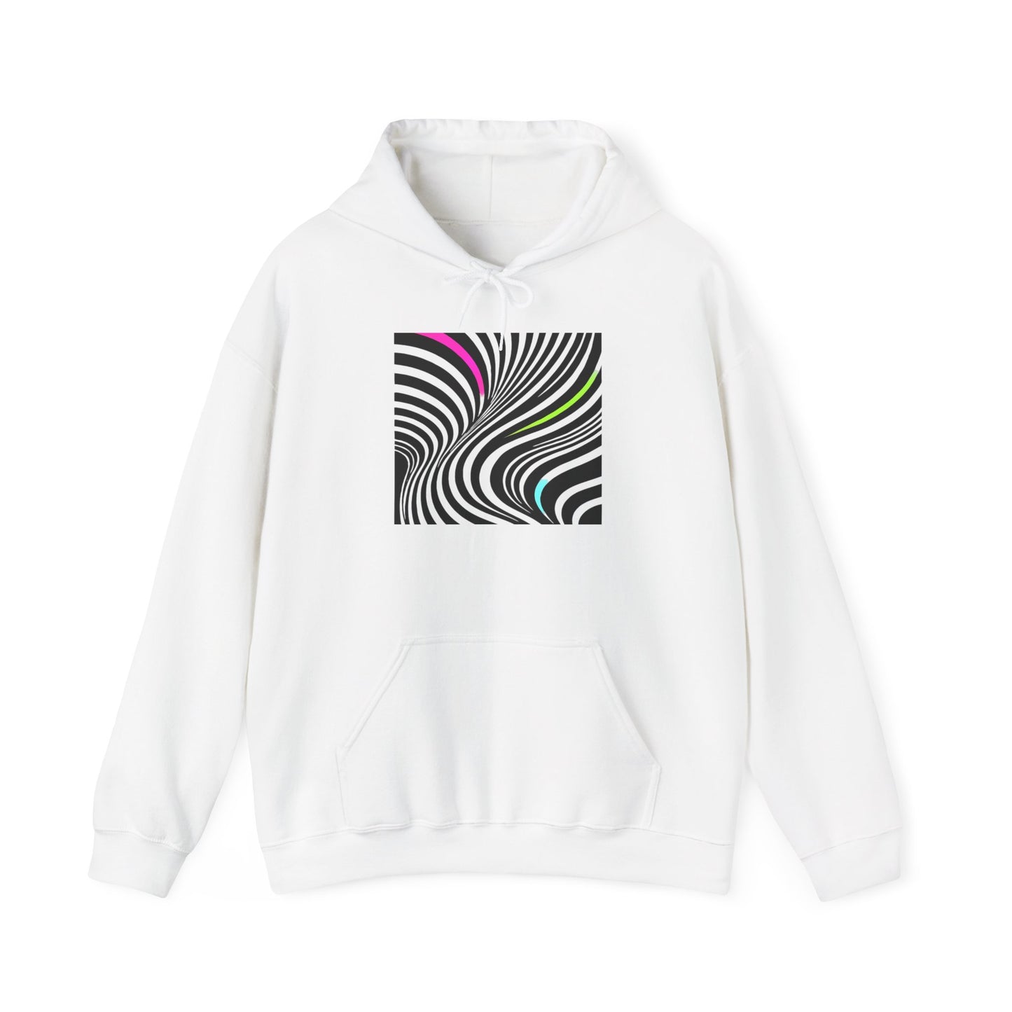 Modern Stripes Neon Pop Hoodie