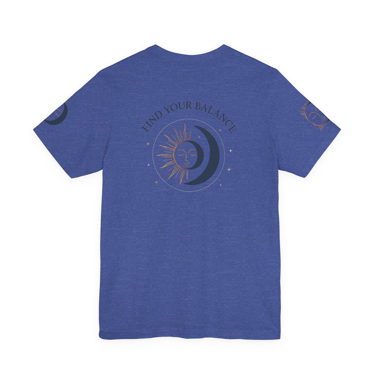Find Your Balance Tee — Sun & Moon Spiritual Graphic T-Shirt