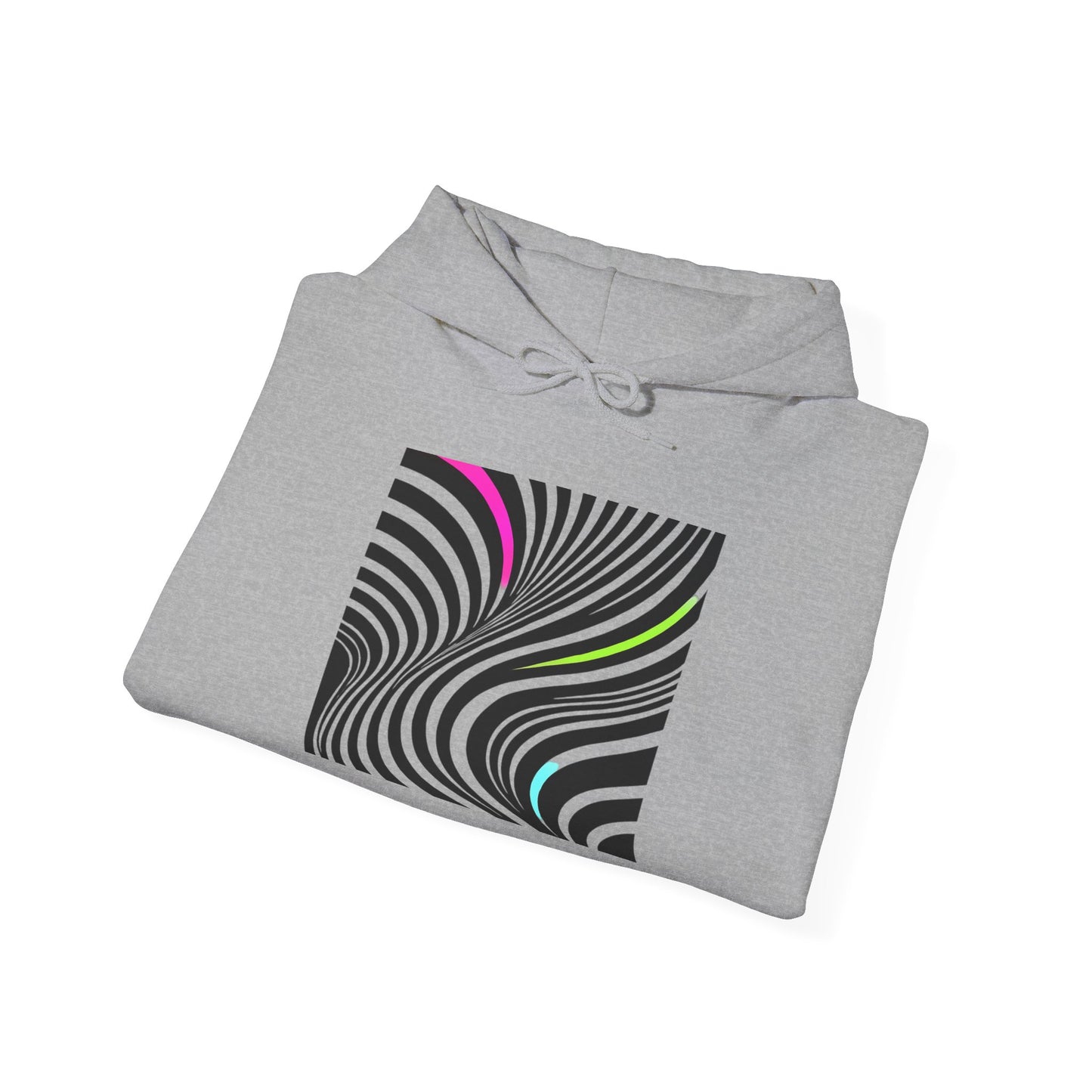 Modern Stripes Neon Pop Hoodie