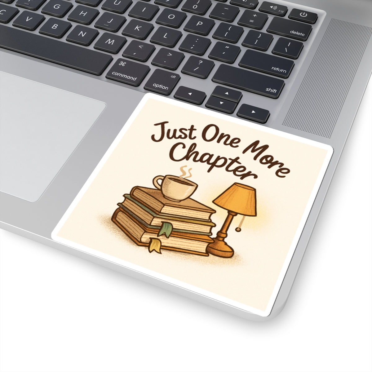 Just One More Chapter Kiss-Cut Sticker – Book Lover Design
