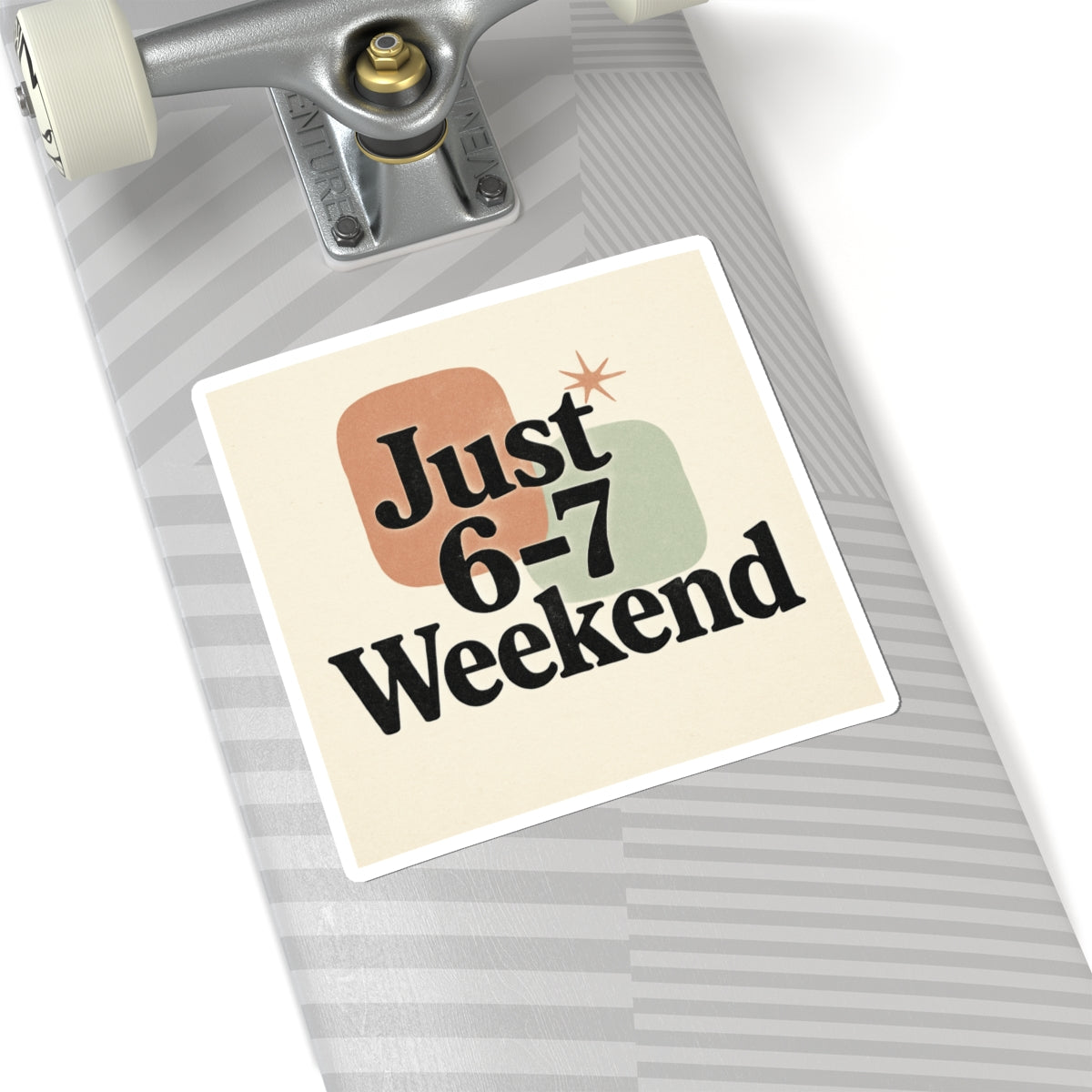 Weekend Kiss-Cut Stickers Set of 6-7 | Flexible Shape Design for Planners and Journals