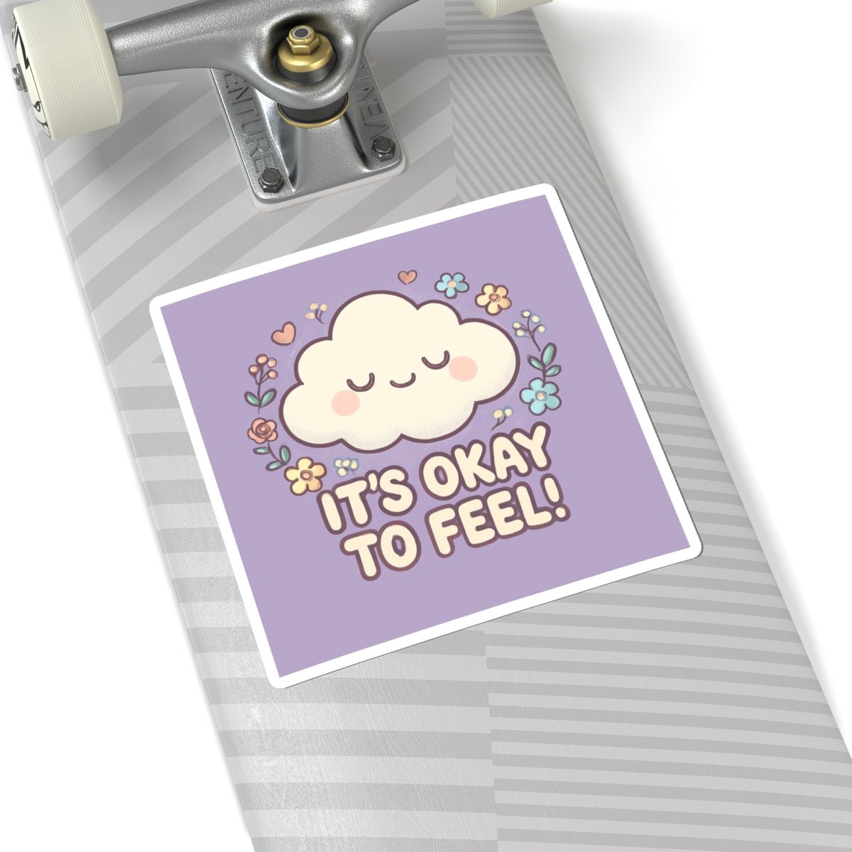It’s Okay to Feel! Cloud & Floral Sticker