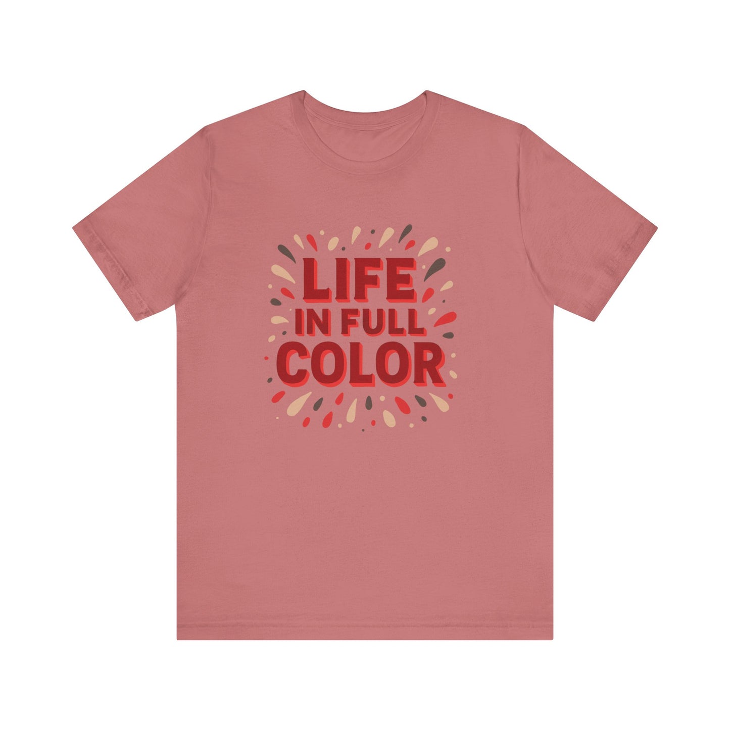 Short Sleeve Tee - Bold Color Palettes 'Cherry Coded'