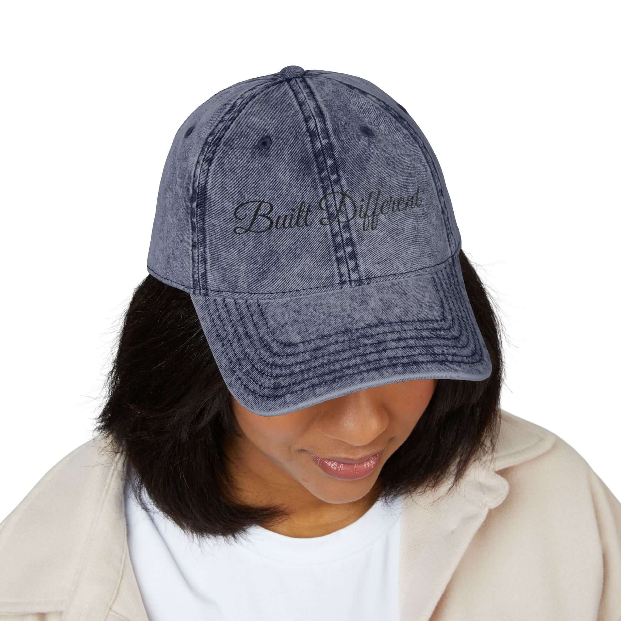 Custom Name Vintage Cap – Classic Cotton Twill Style