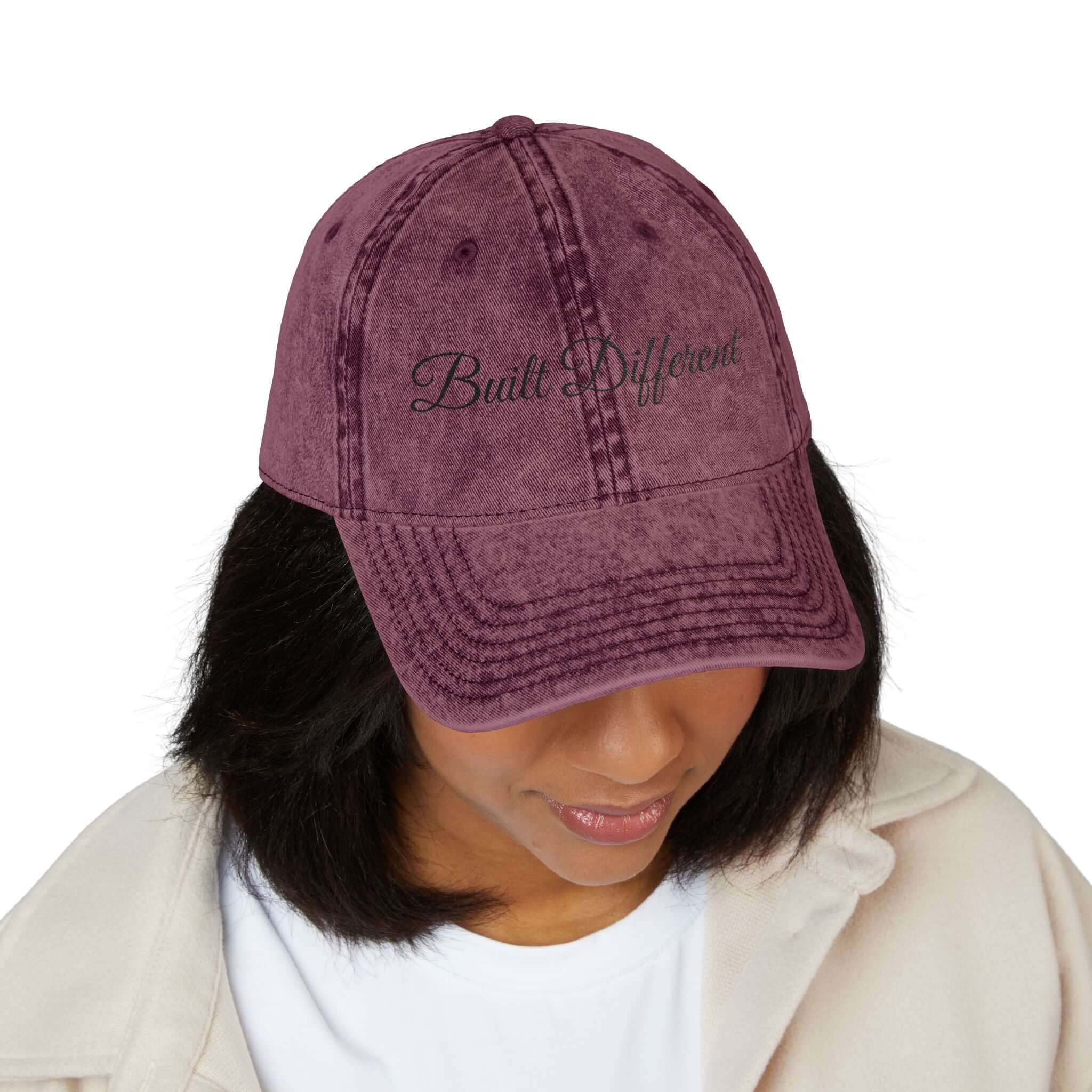 Custom Name Vintage Cap – Classic Cotton Twill Style