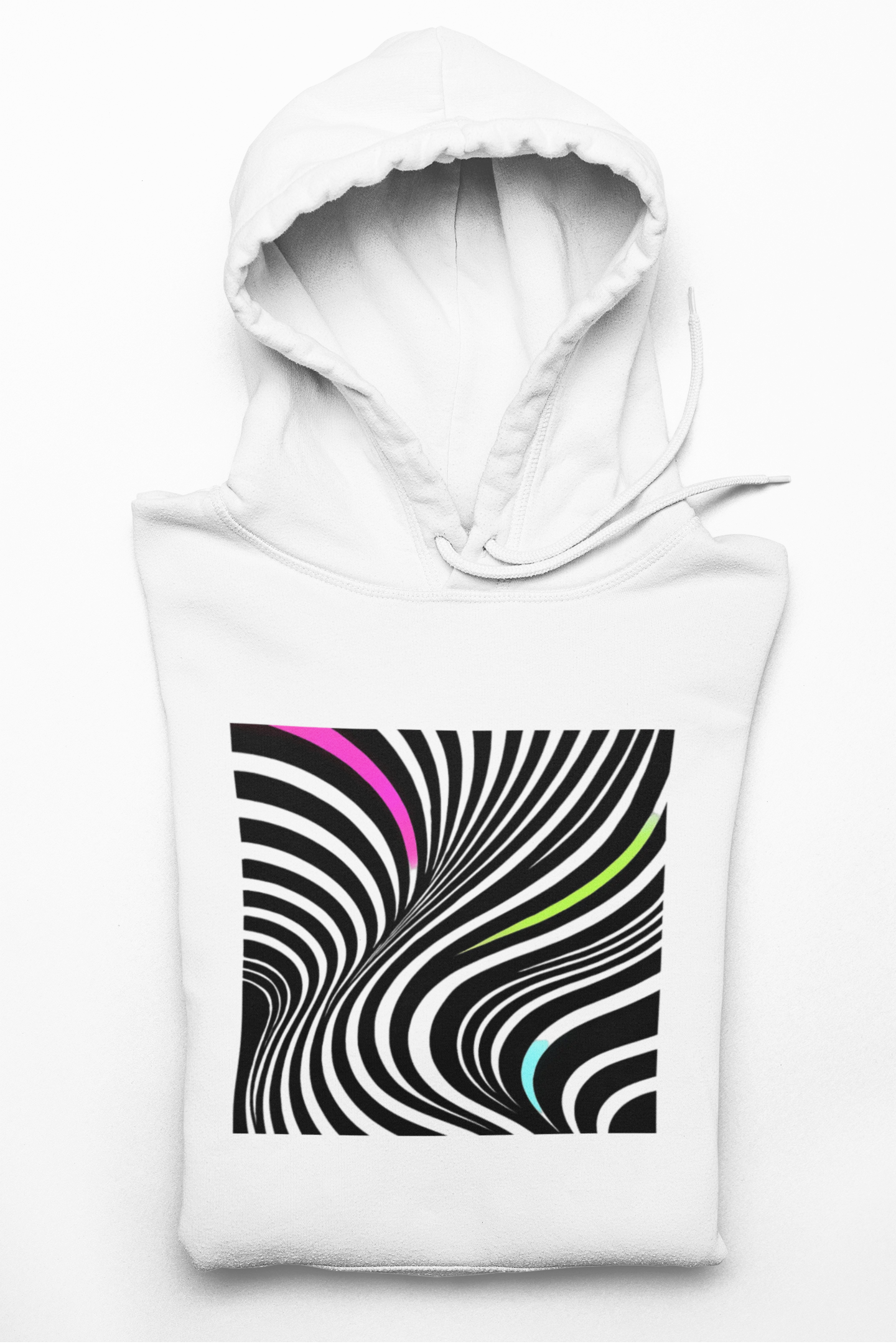 Modern Stripes Neon Pop Hoodie