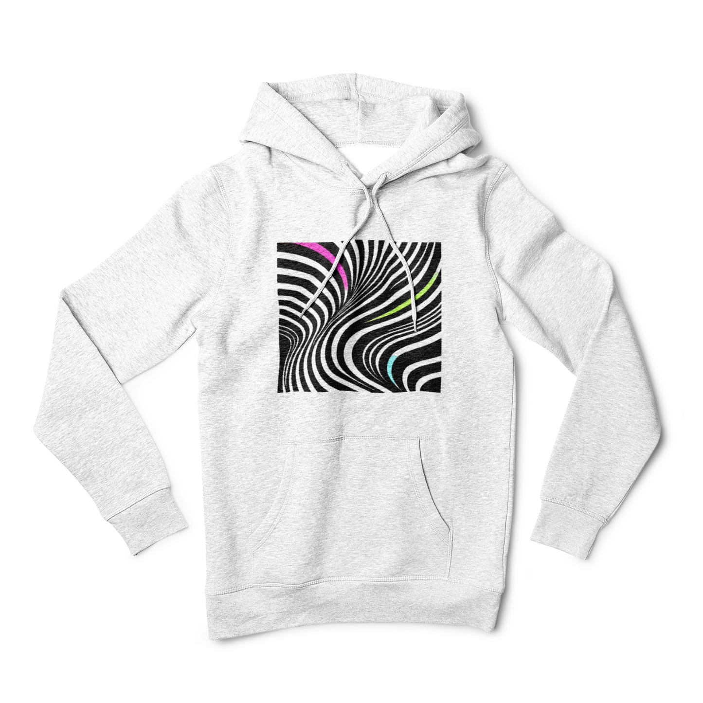 Modern Stripes Neon Pop Hoodie