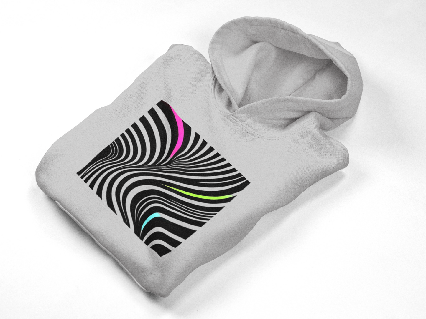 Modern Stripes Neon Pop Hoodie