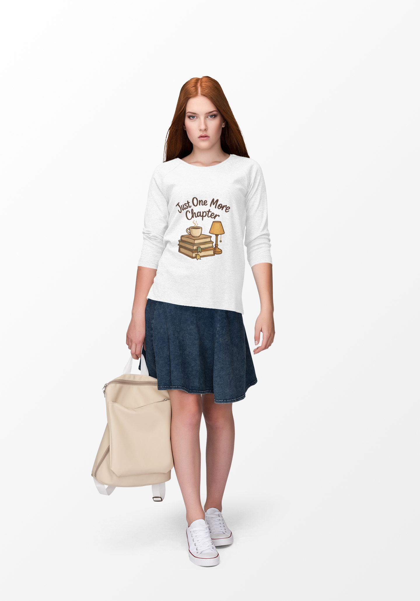 Bookworm Crewneck Sweatshirt - Just One More Chapter Design