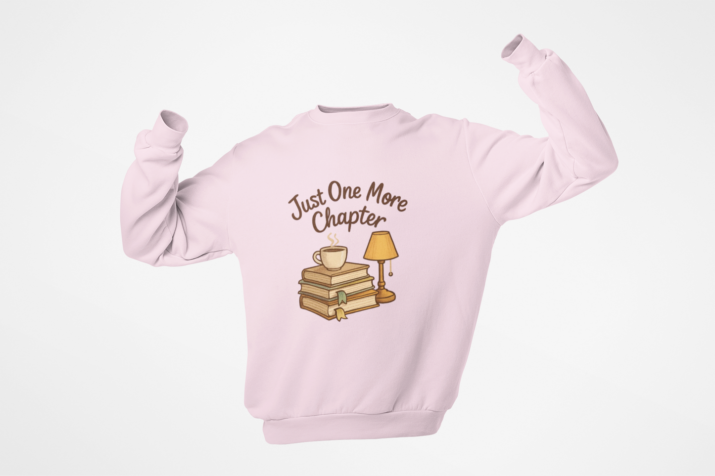 Bookworm Crewneck Sweatshirt - Just One More Chapter Design