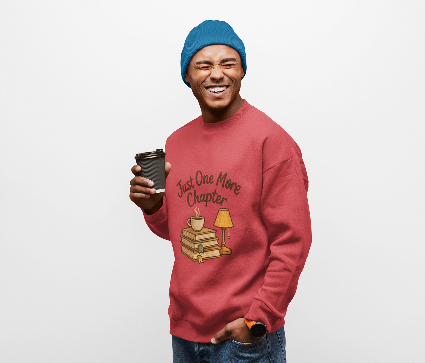 Bookworm Crewneck Sweatshirt - Just One More Chapter Design