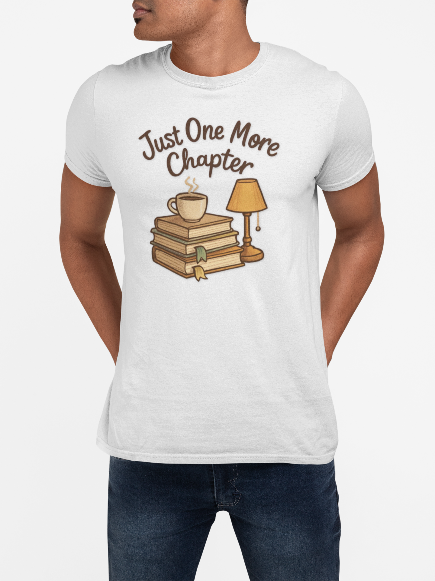Book Lover Unisex Tee - Just One More Chapter Design