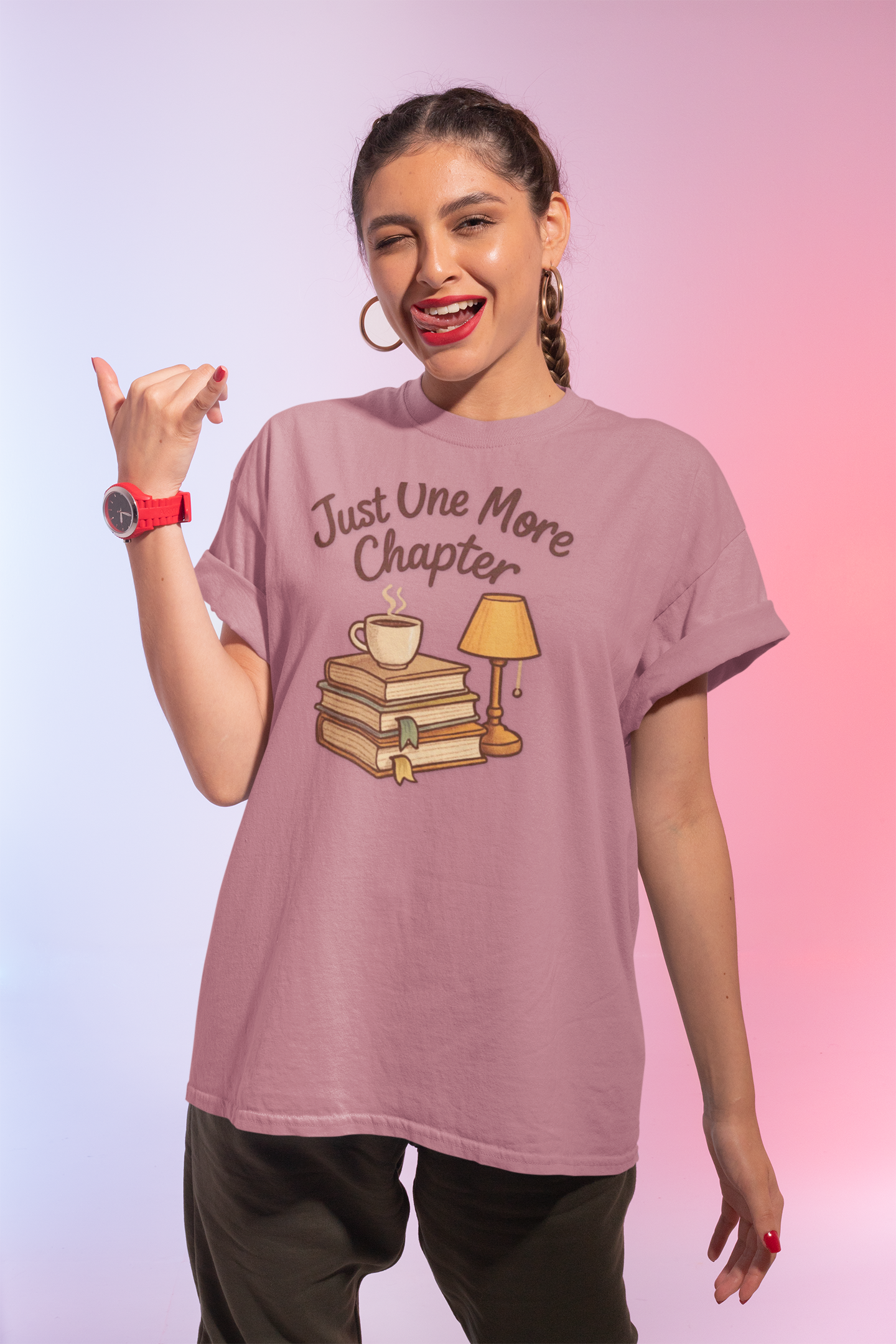 Book Lover Unisex Tee - Just One More Chapter Design