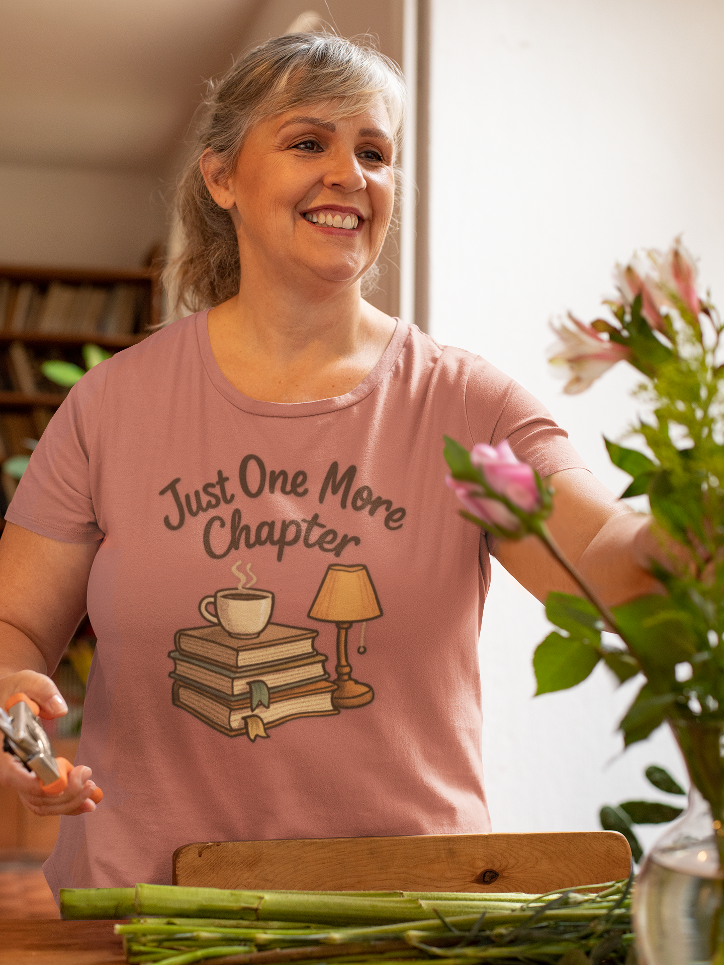 Book Lover Unisex Tee - Just One More Chapter Design