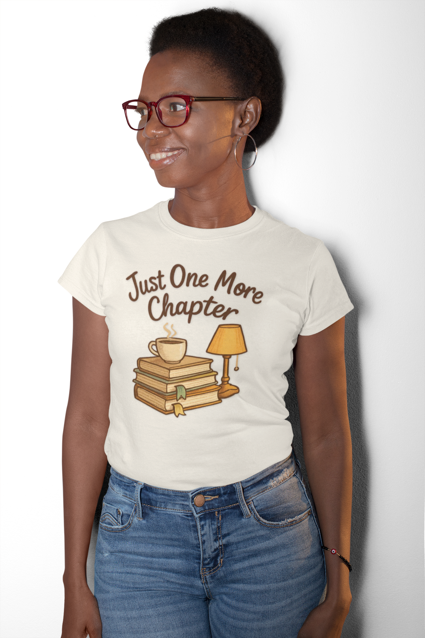 Book Lover Unisex Tee - Just One More Chapter Design