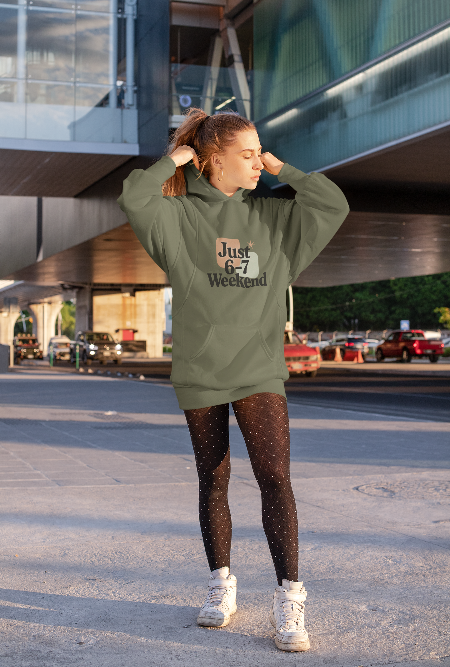 Weekend Vibes Heavy Blend Hooded Sweatshirt - Unisex Casual Comfort and Durability