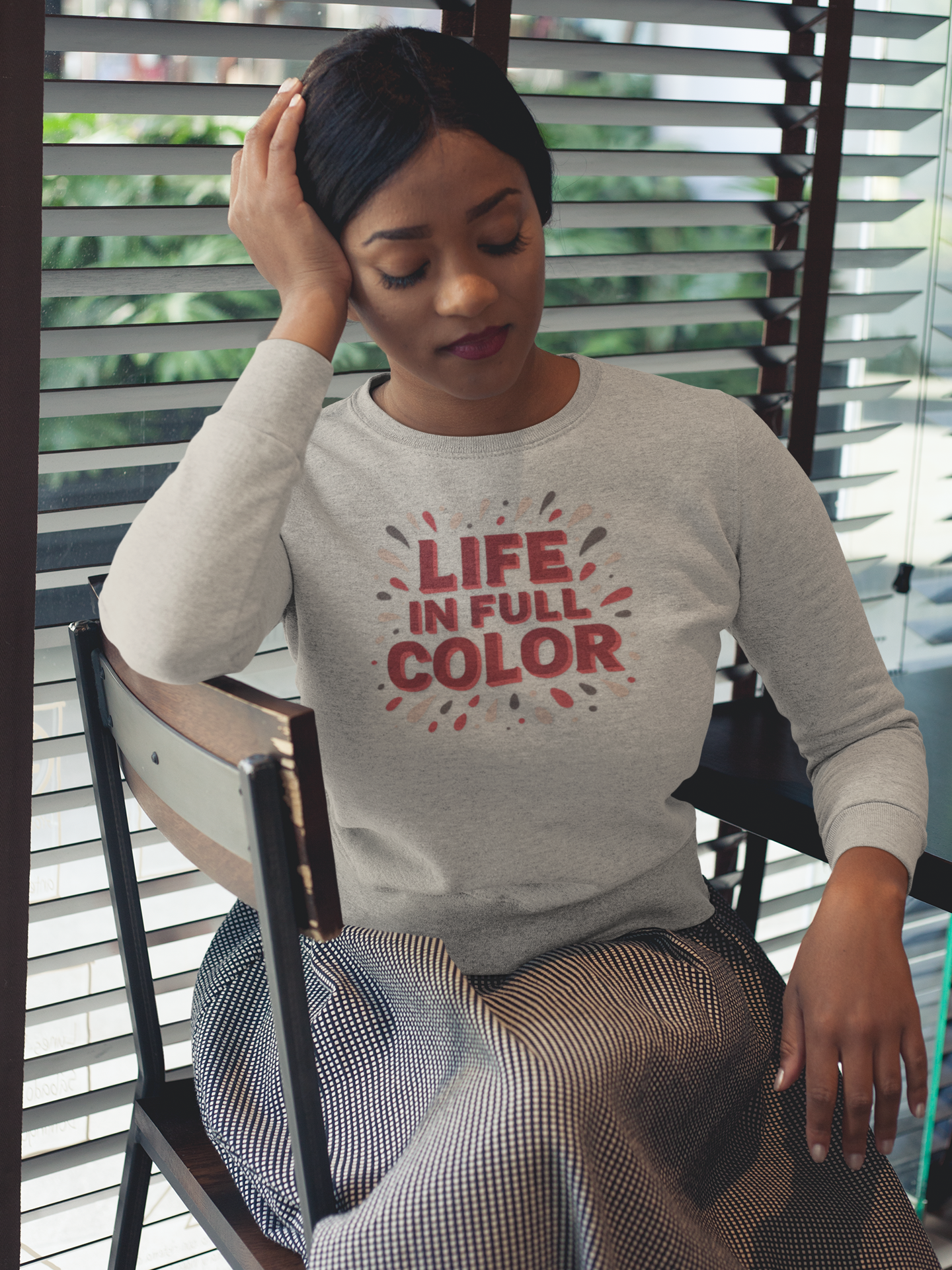 Vibrant Crewneck Sweatshirt for Bold Style Statements - Unique Cherry Coded Palette