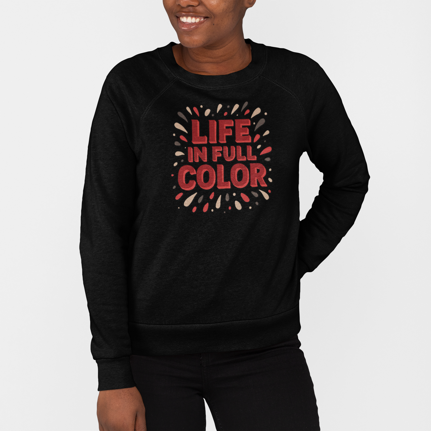 Vibrant Crewneck Sweatshirt for Bold Style Statements - Unique Cherry Coded Palette