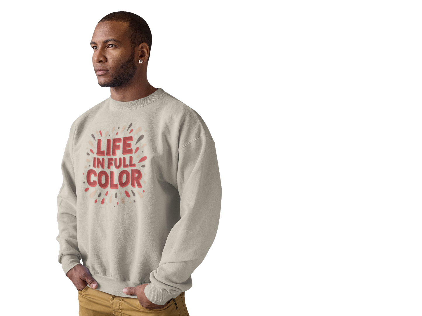 Vibrant Crewneck Sweatshirt for Bold Style Statements - Unique Cherry Coded Palette
