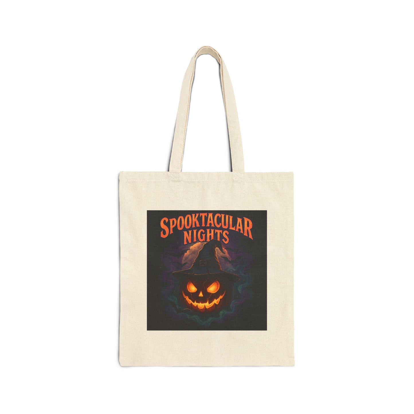 Spooktacular Nights Halloween Tote Bag | Durable 100% Cotton Canvas