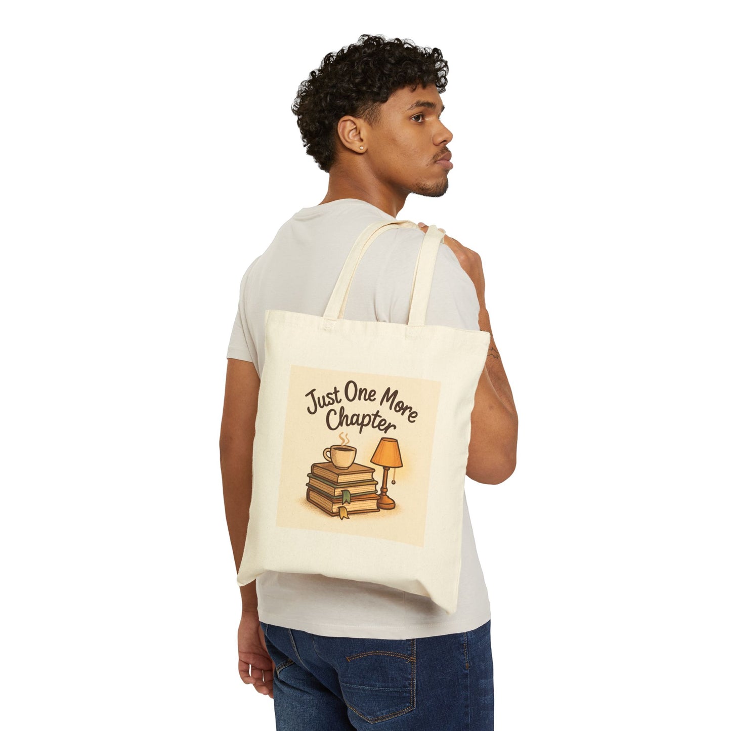 Just One More Chapter Tote Bag – 100% Cotton Canvas