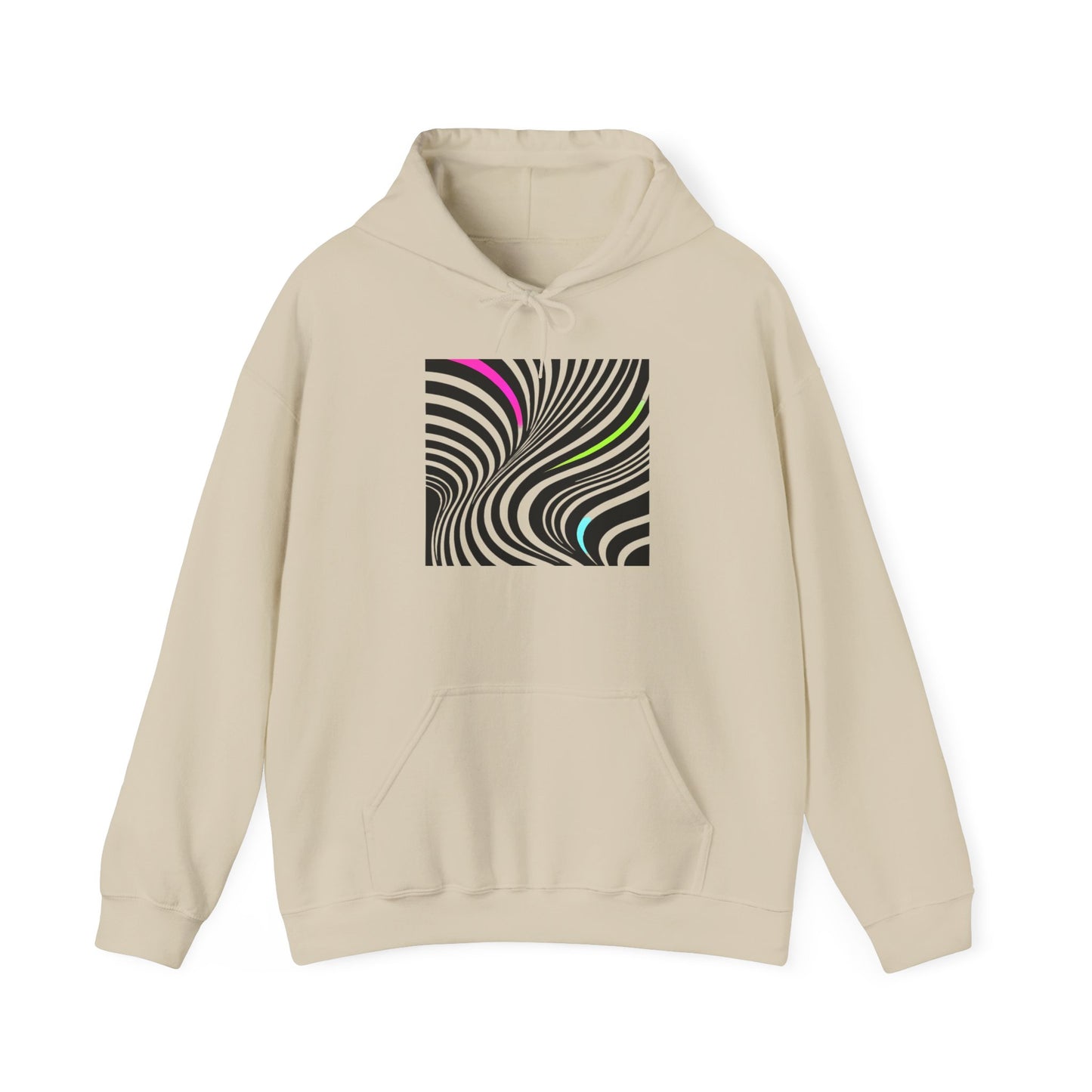 Modern Stripes Neon Pop Hoodie