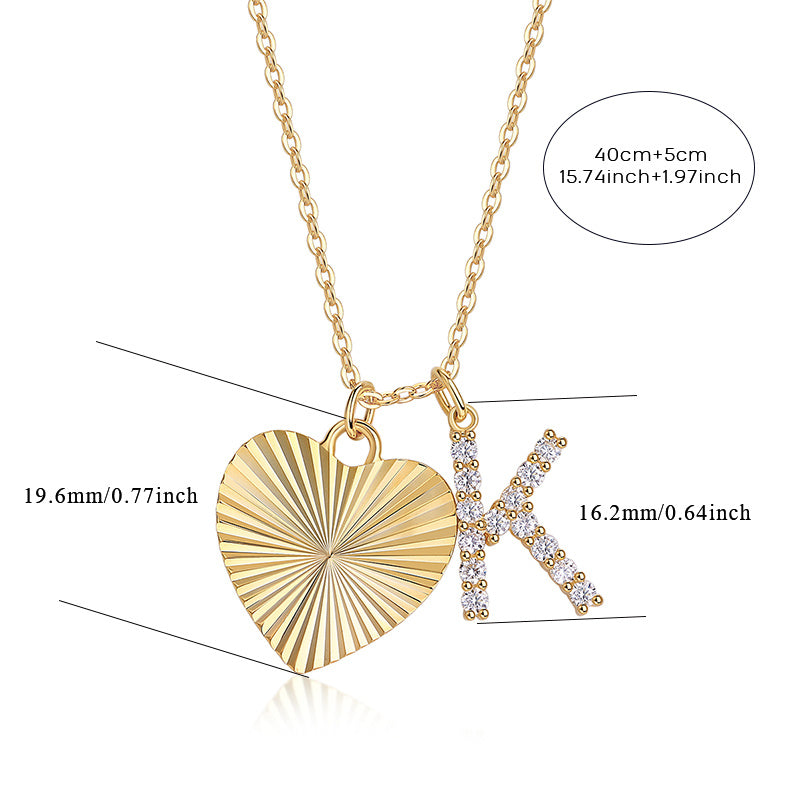 Heart Secret – 1-Carat Moissanite Pendant Necklace, Sterling Silver & Gold Plated