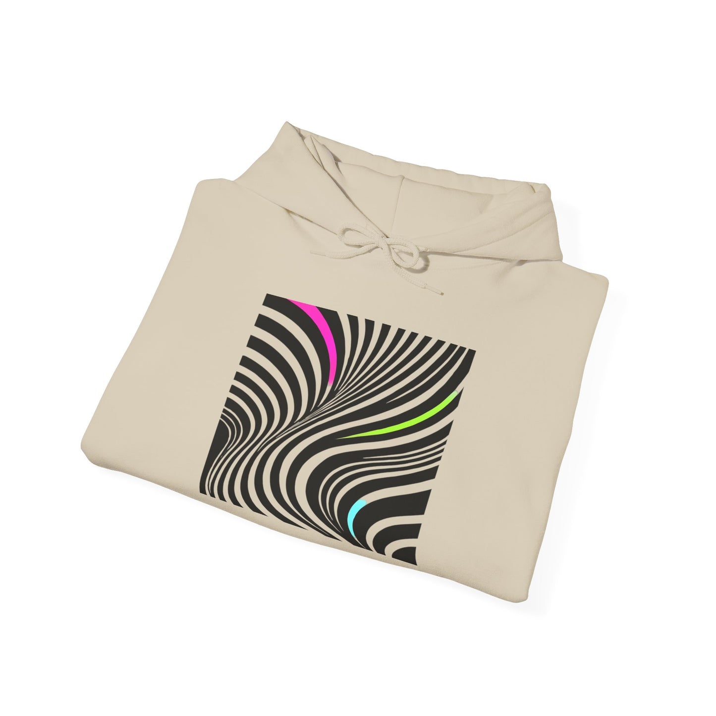 Modern Stripes Neon Pop Hoodie