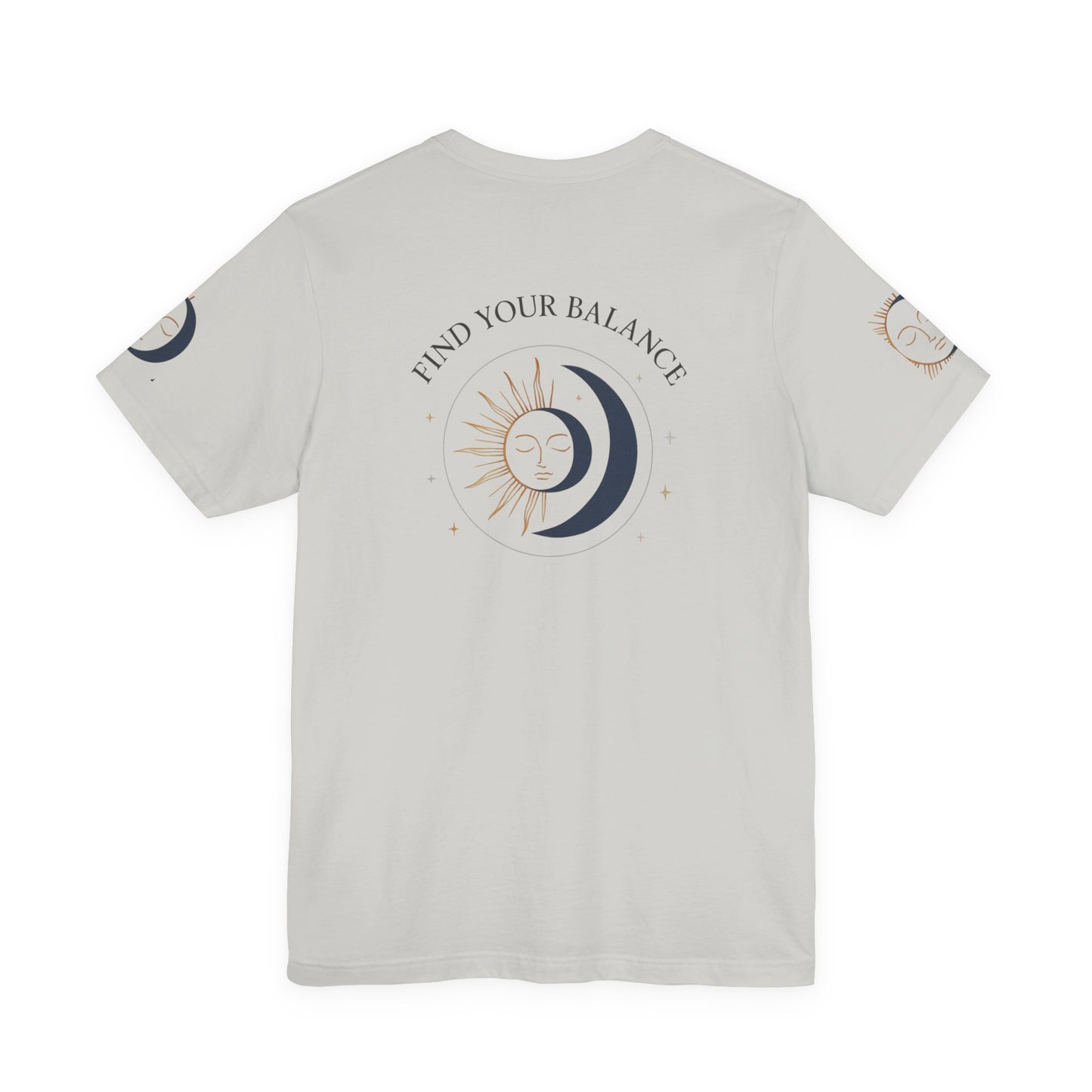 Find Your Balance Tee — Sun & Moon Spiritual Graphic T-Shirt