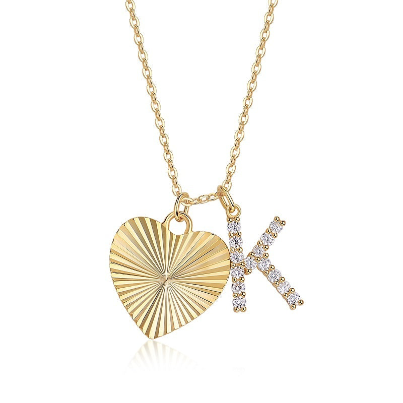 Heart Secret – 1-Carat Moissanite Pendant Necklace, Sterling Silver & Gold Plated