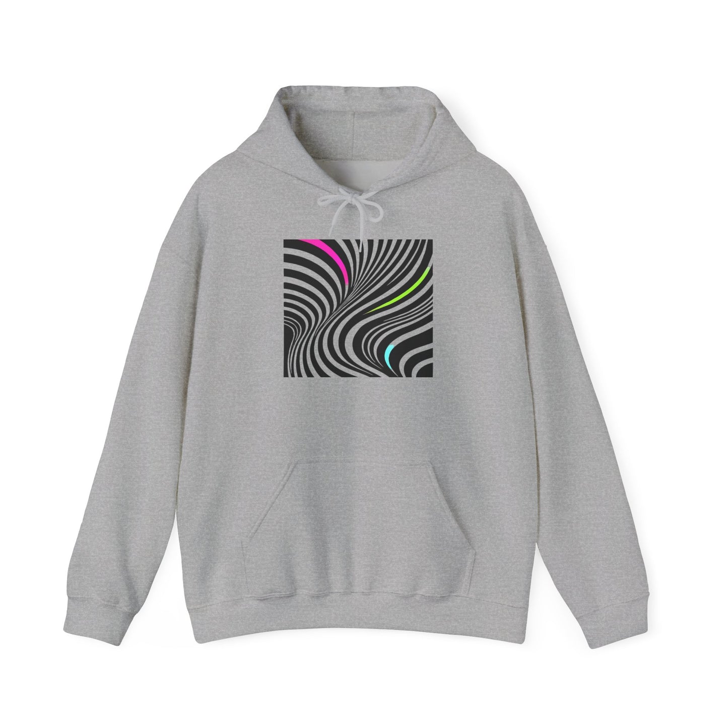 Modern Stripes Neon Pop Hoodie