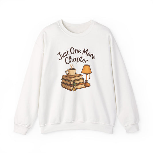 Bookworm Crewneck Sweatshirt - Just One More Chapter Design