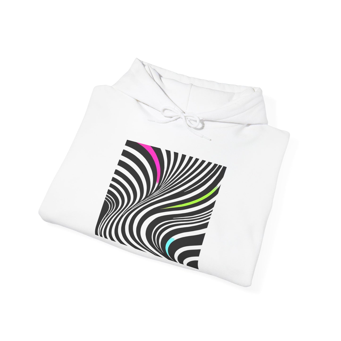 Modern Stripes Neon Pop Hoodie