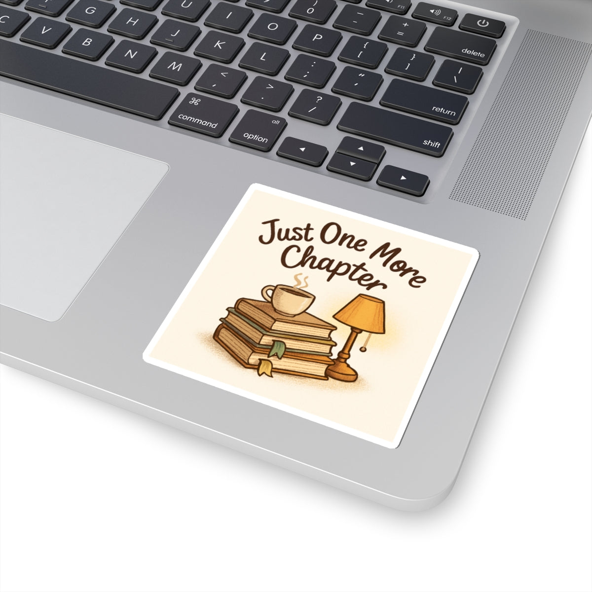 Just One More Chapter Kiss-Cut Sticker – Book Lover Design