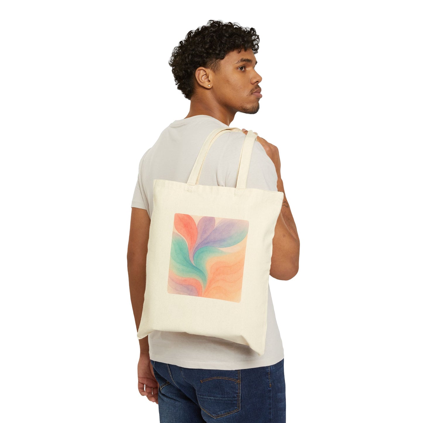 Pastel Watercolor Tote Bag