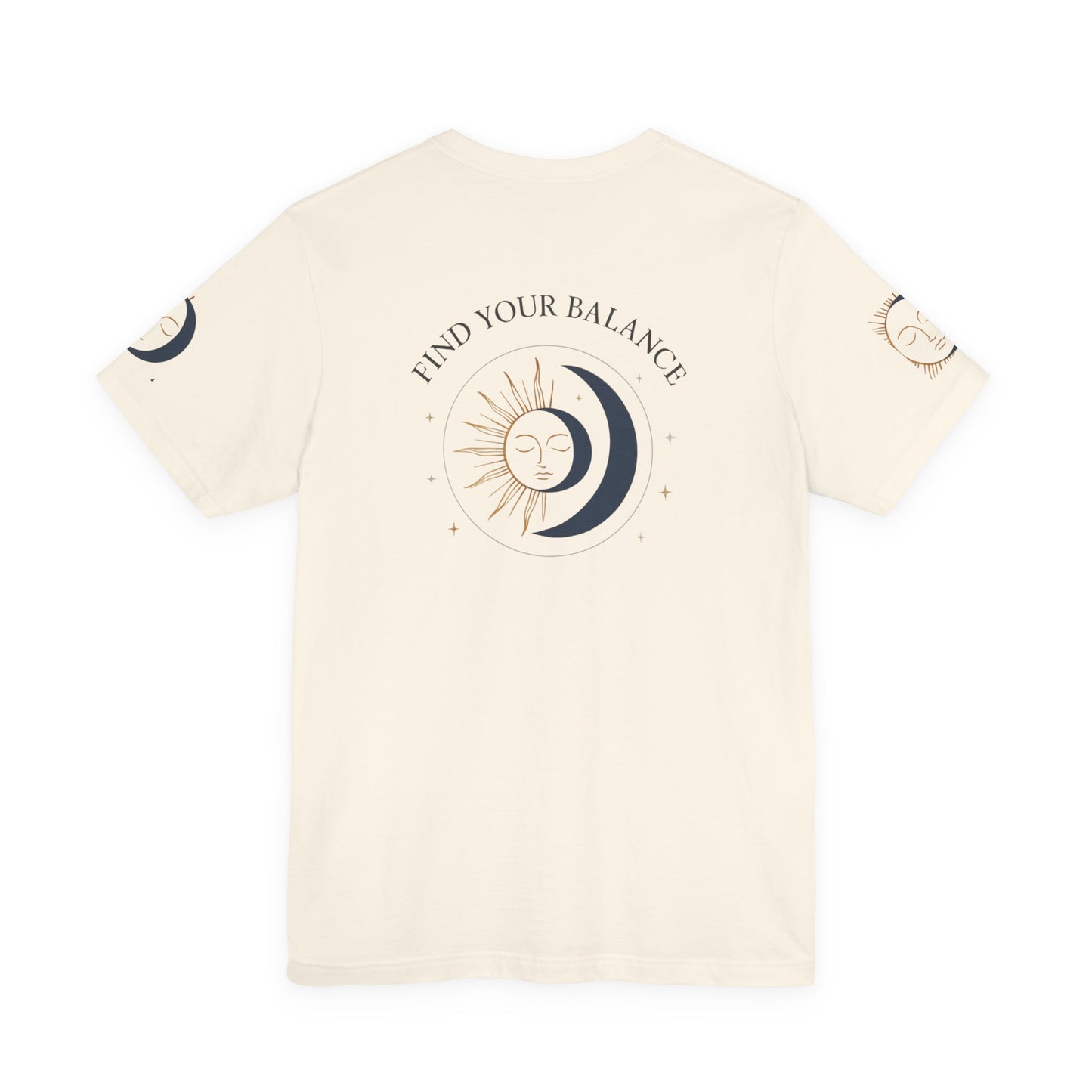 Find Your Balance Tee — Sun & Moon Spiritual Graphic T-Shirt