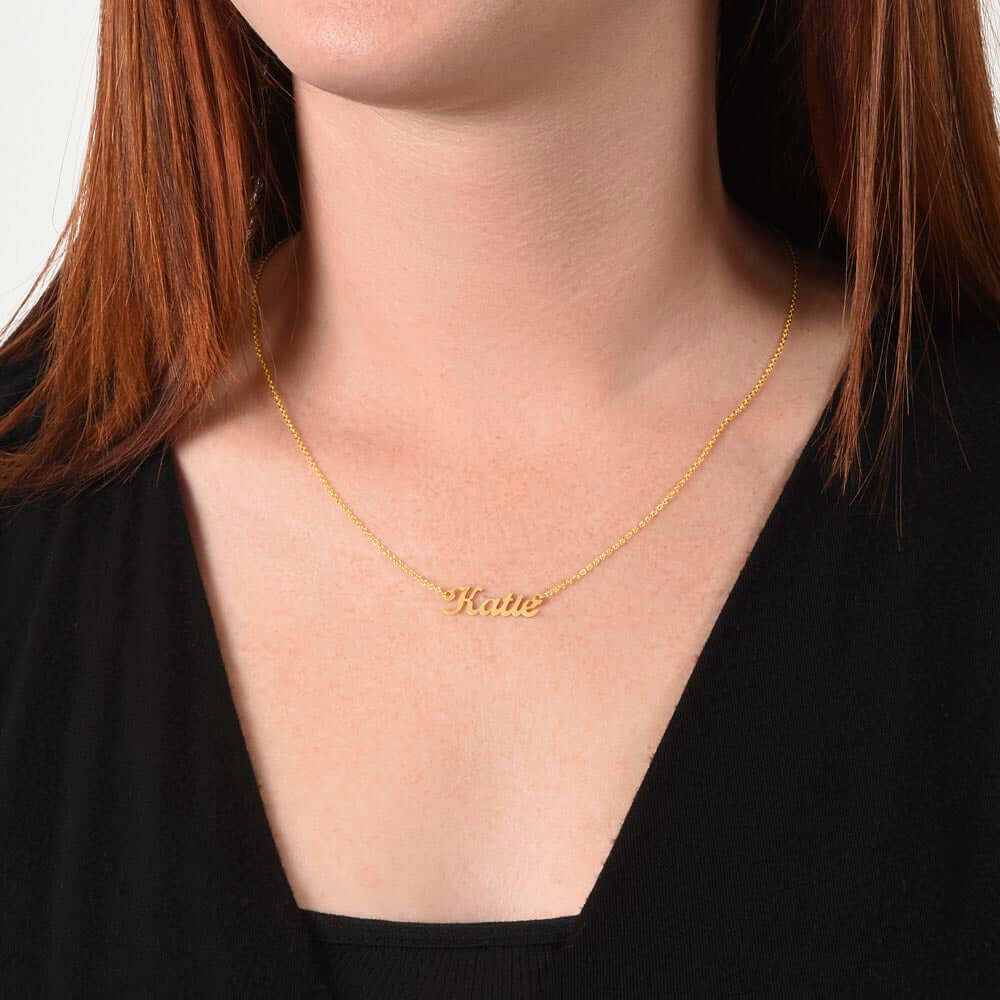 Custom Script Necklace - Your Name in Elegant Cursive
