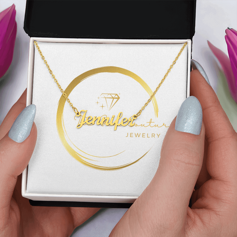 Custom Script Necklace - Your Name in Elegant Cursive