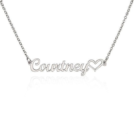 Personalized Name & Heart Necklace